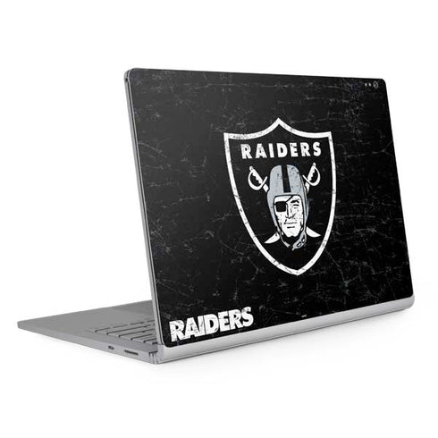 NFL Las Vegas Raiders Distressed Surface Book 2 13.5in Skin